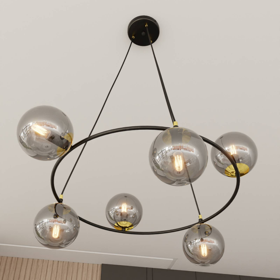 Suspension en verre moderne, Glassy
