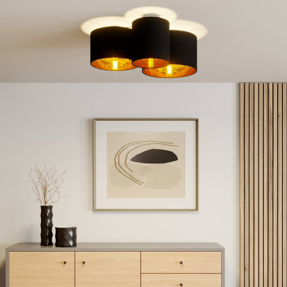 Plafonnier en textile moderne, Laurenz