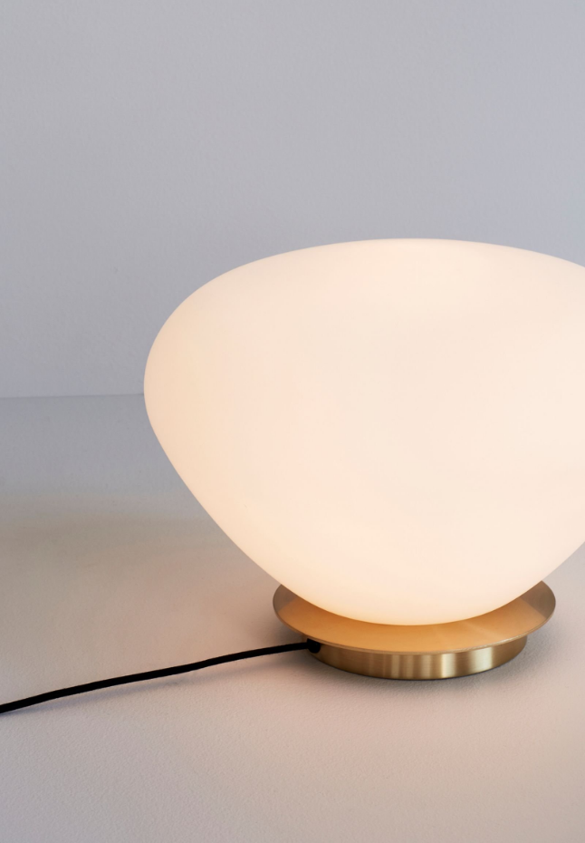 Lampe de table en fer et verre BEAN