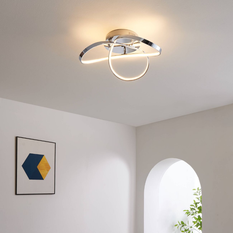 Plafonnier LED design 3 boucles - ACHT