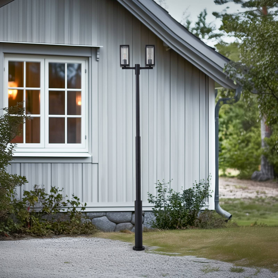 Lampadaire extérieur en aluminium moderne