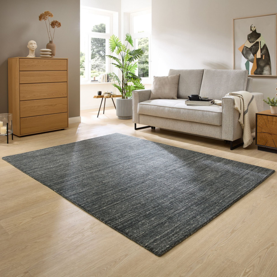 Tapis de salon UNI en laine tissé à la main - Pure