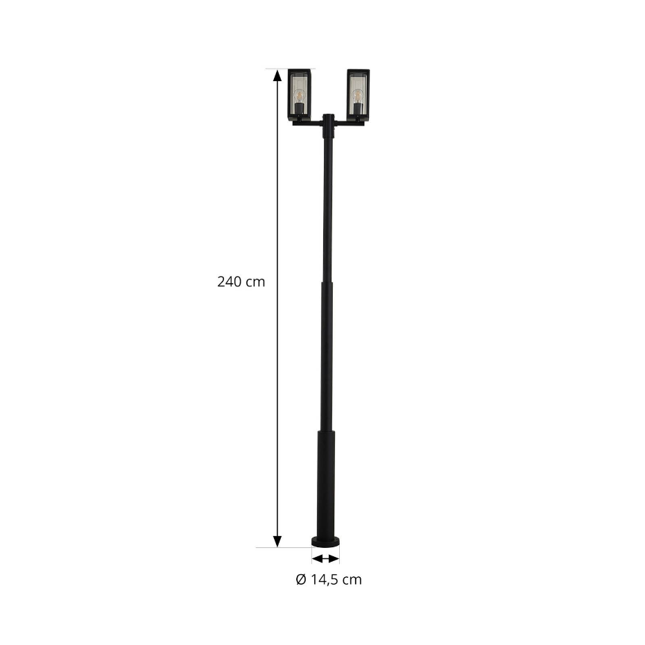 Lampadaire extérieur en aluminium moderne
