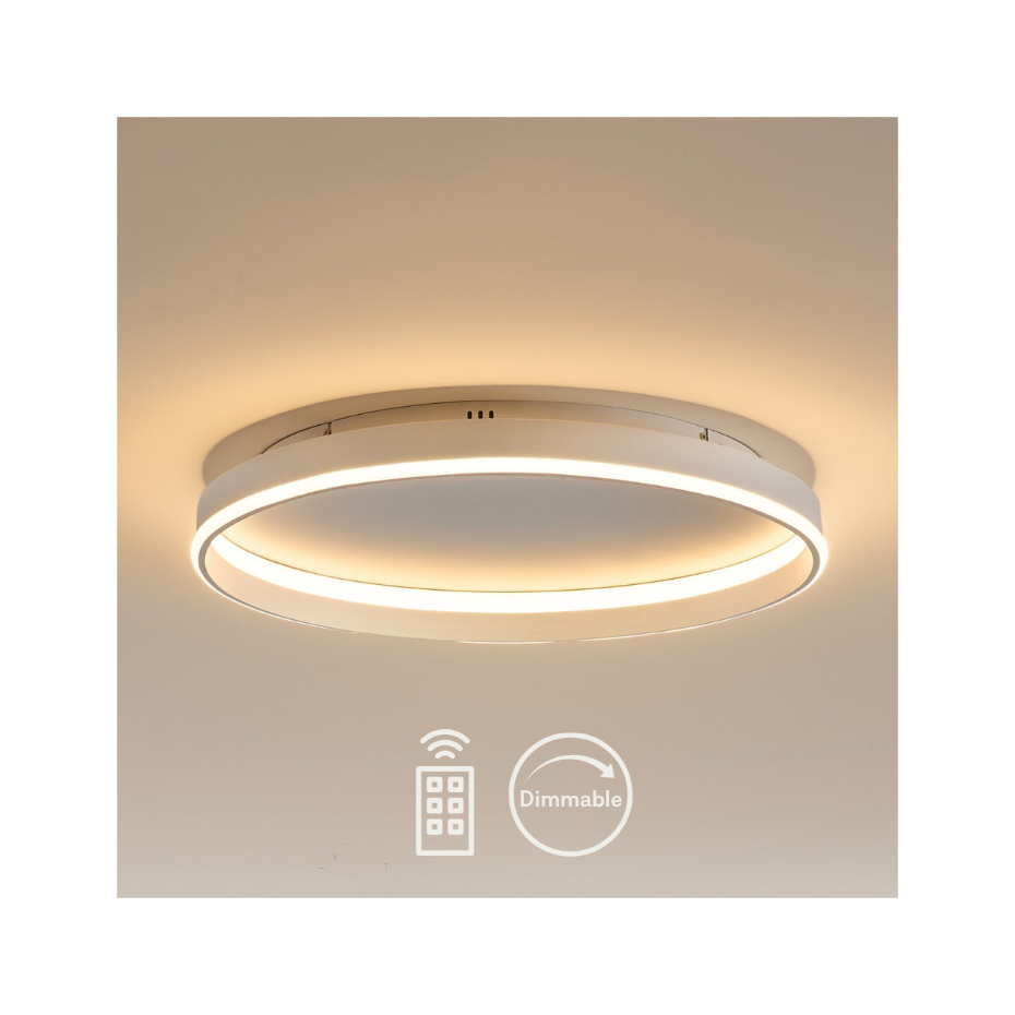 Grand plafonnier LED avec télécommande - SOLÉANE