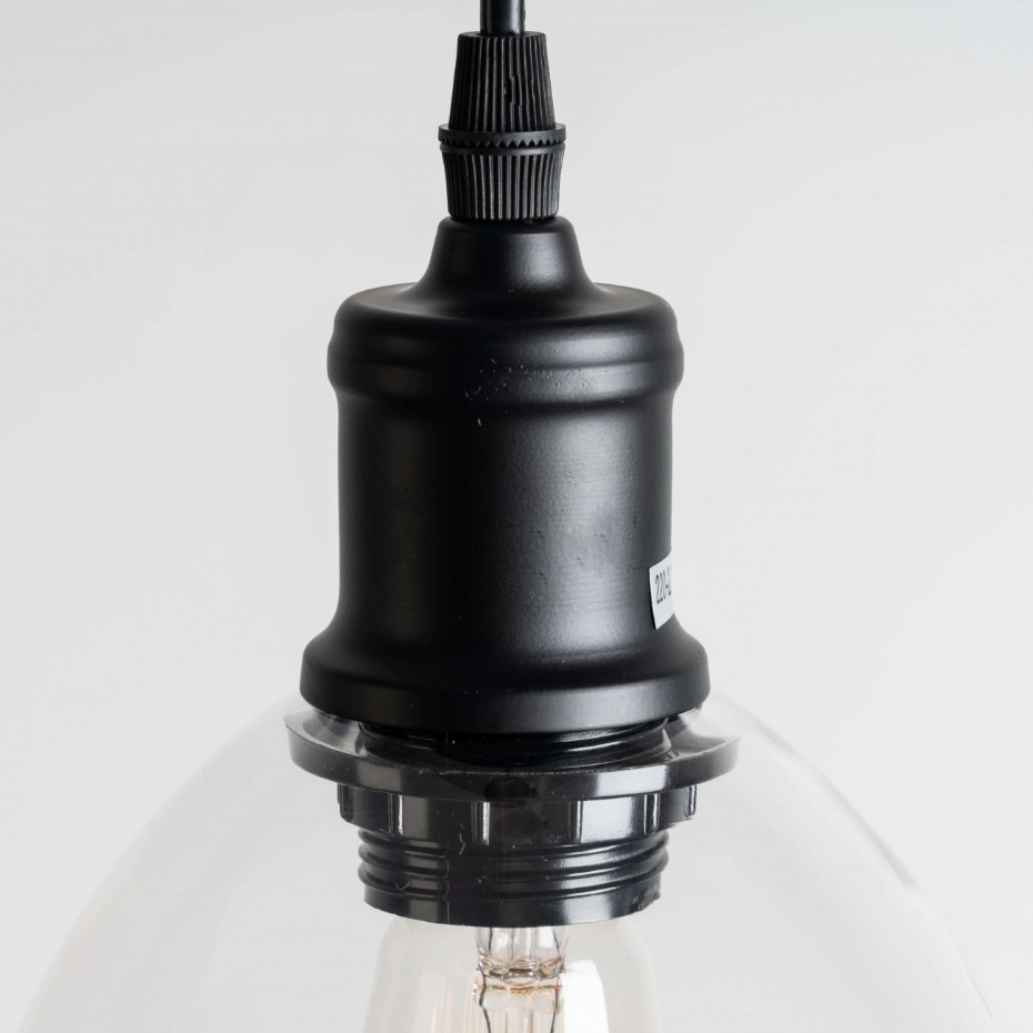 Suspension cloche verre transparent - GLORIA