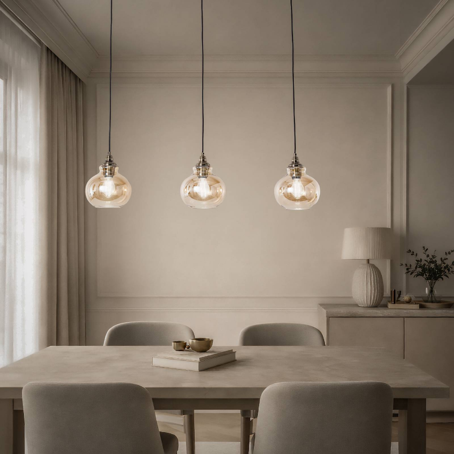 Suspension en verre vintage, Tymoni