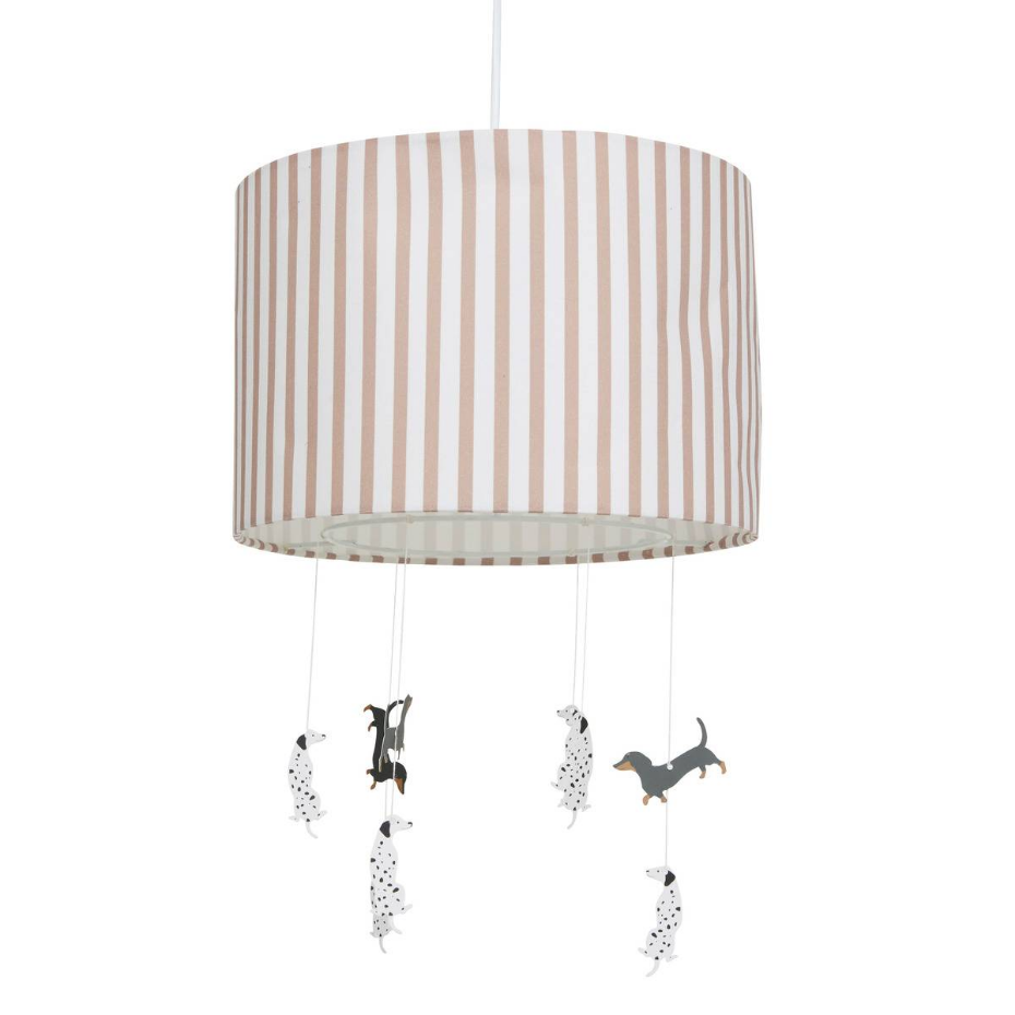 Suspension enfant abat-jour rayé SCOTT