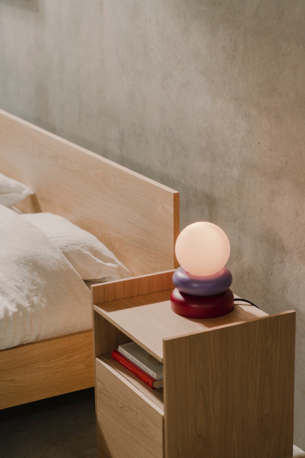 Lampe de table en bois massif OTEM