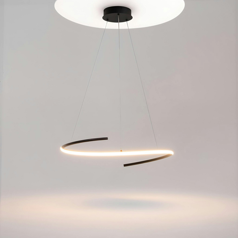 Suspension spirale à LED AVA