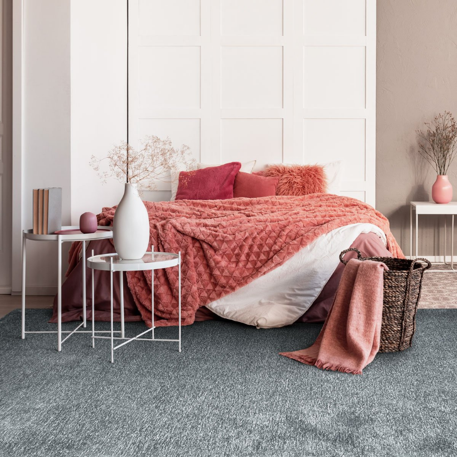 Tapis salon lumineux  rouillé SOLANCE