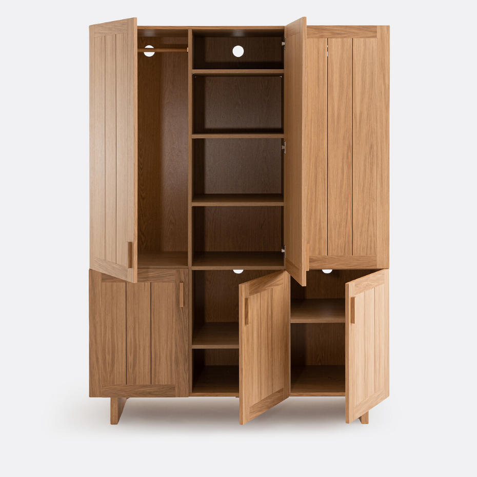 Armoire penderie 6 portes, Lanko