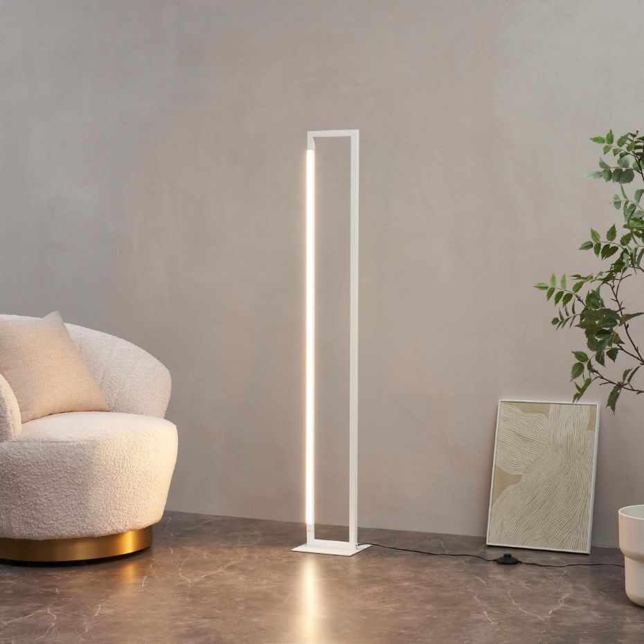 Lampadaire LED épuré en aluminium - LAKA