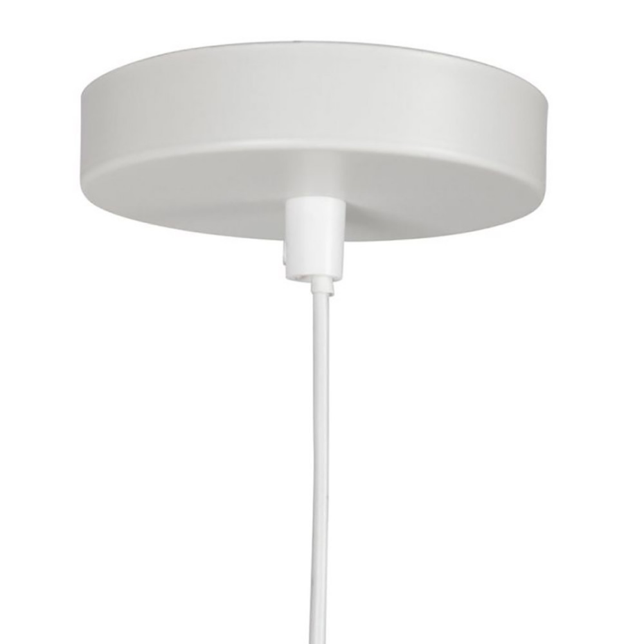 Suspension Métal Lys Beige Blanche