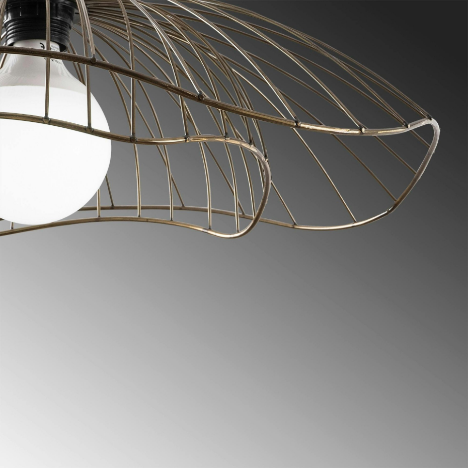 Suspension métal double fleur SINOP