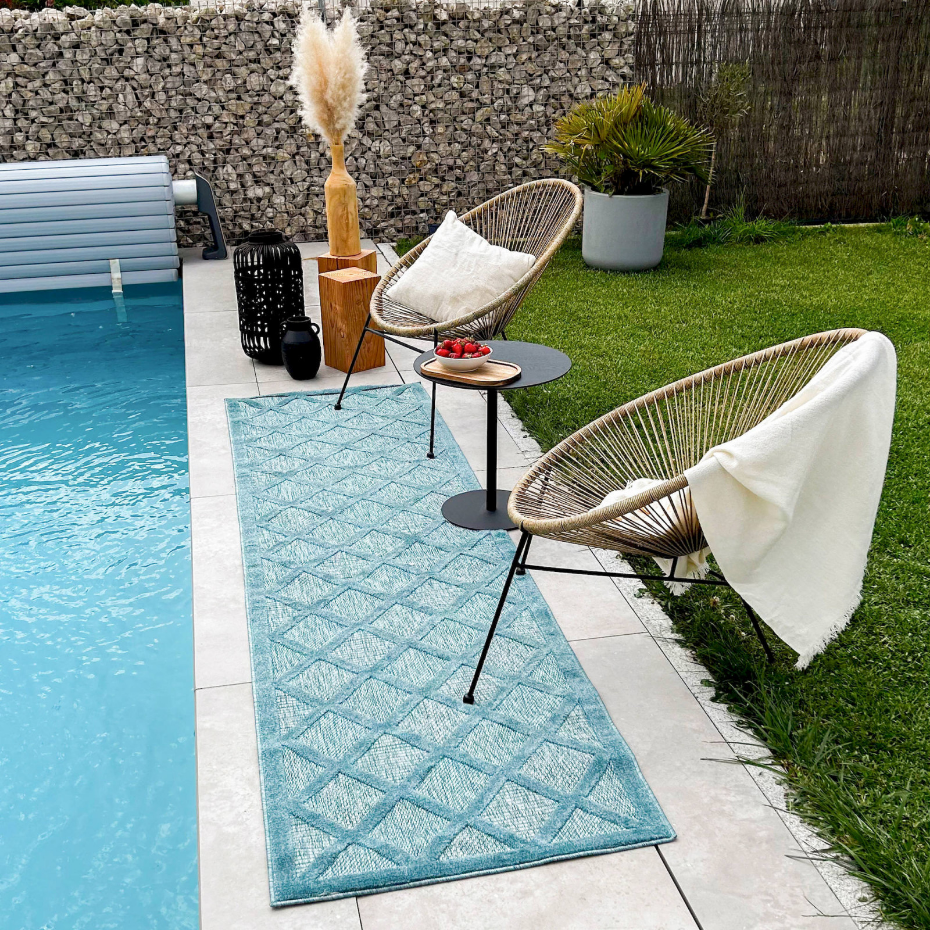 Tapis rectangulaire en polypropylène SANTORINI