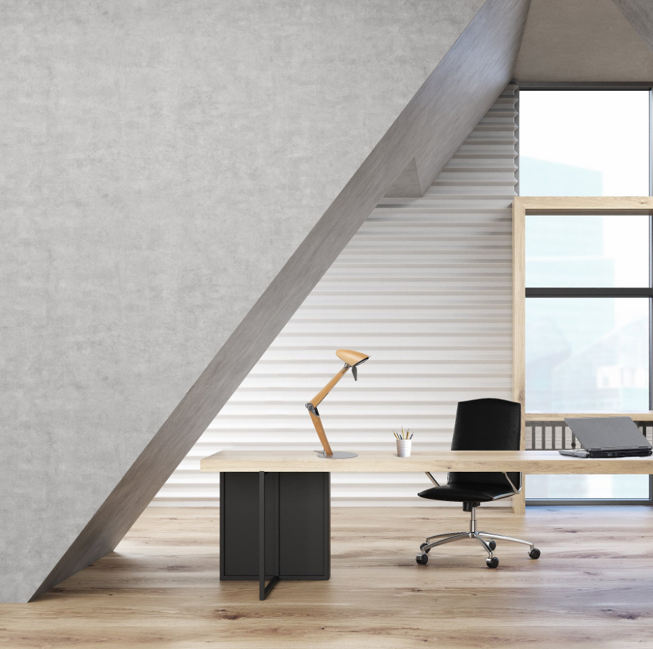Lampe de bureau en hêtre verni, LORA