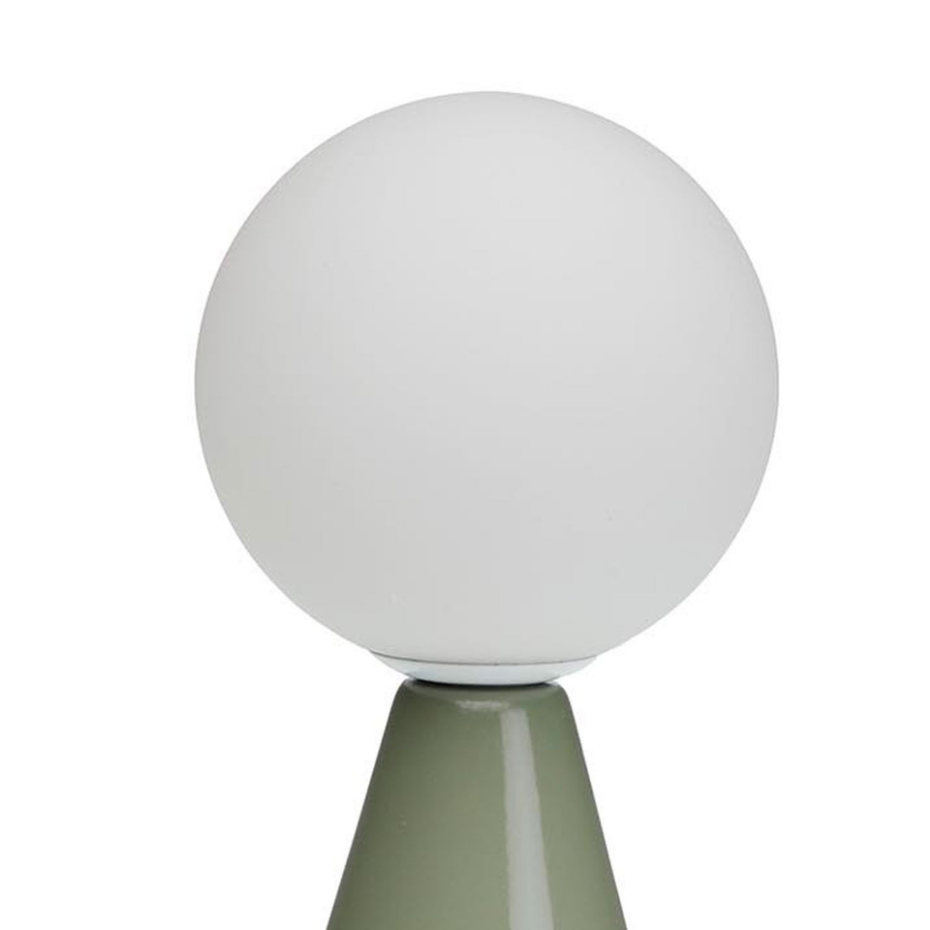 Lampe à poser en céramique verte 10x10x22.5cm