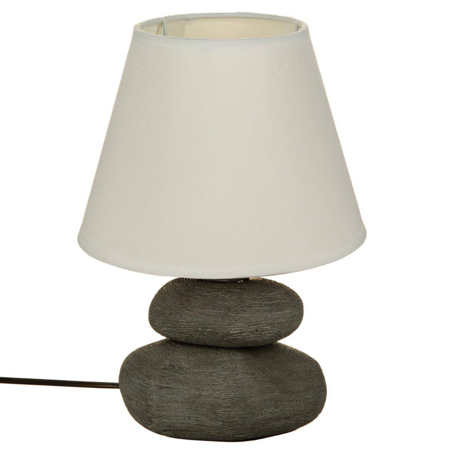 Lampe céramique galets striés MER