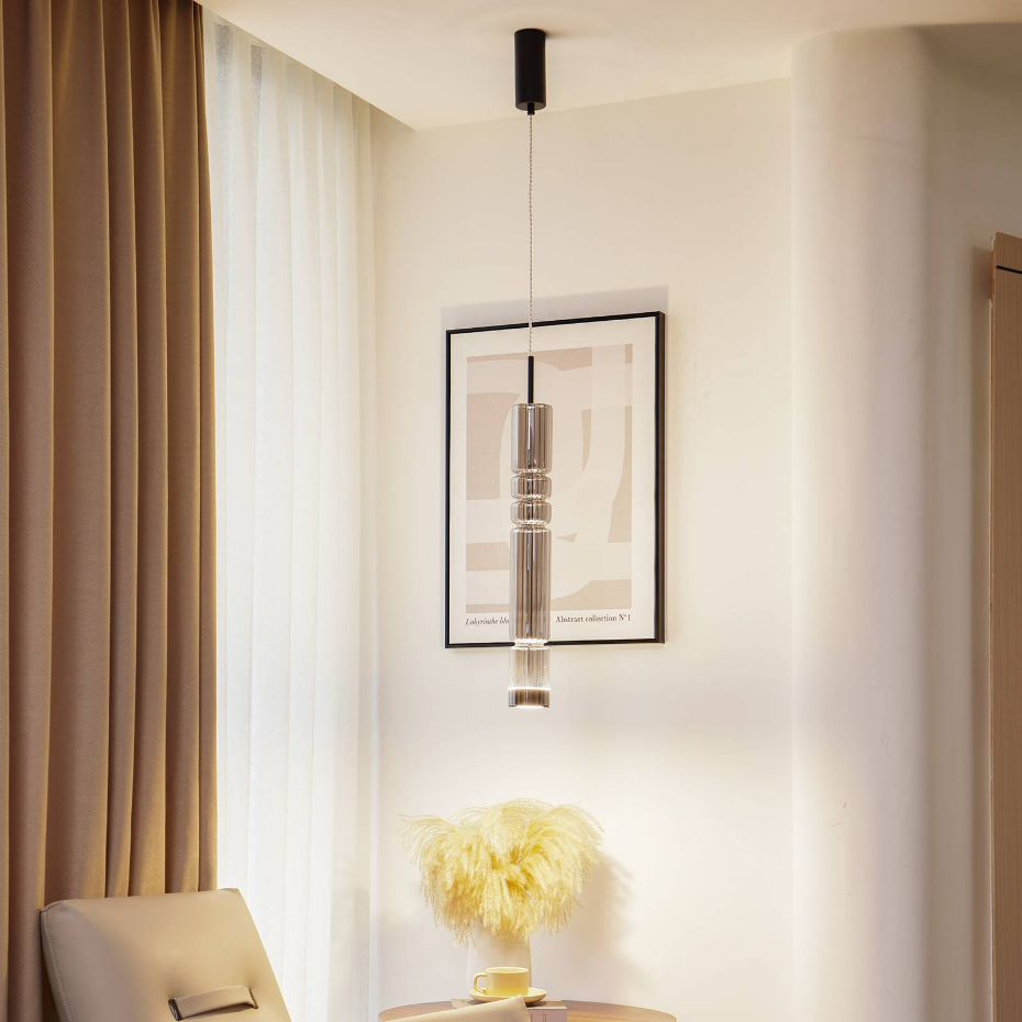 Suspension en verre moderneLED, Christelle