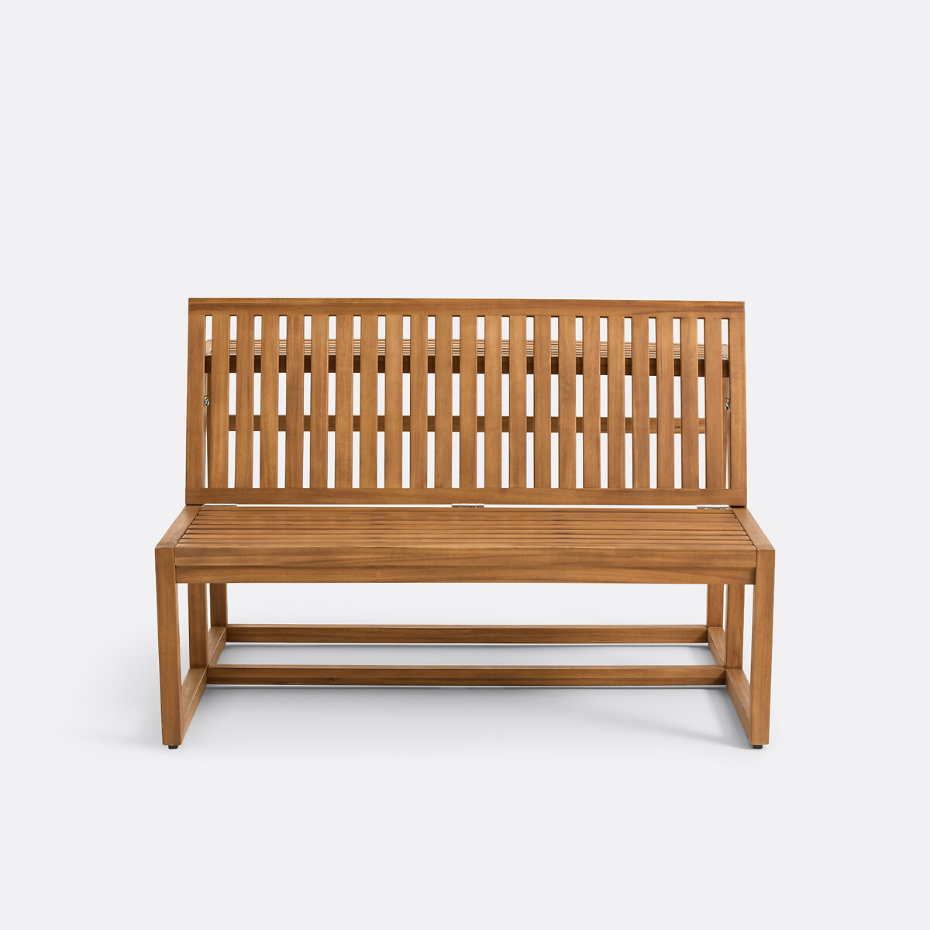 Banc-table de jardin en acacia massif, TALIA
