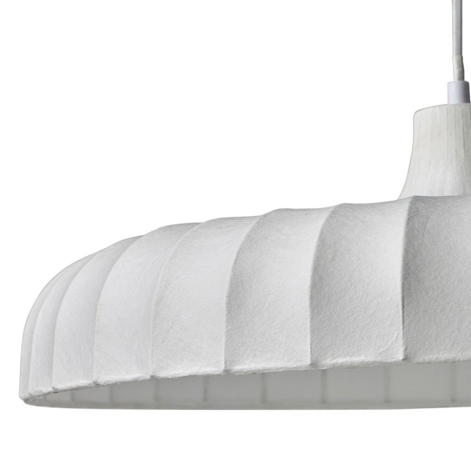 Suspension Tissu Blanche Diamètre 50