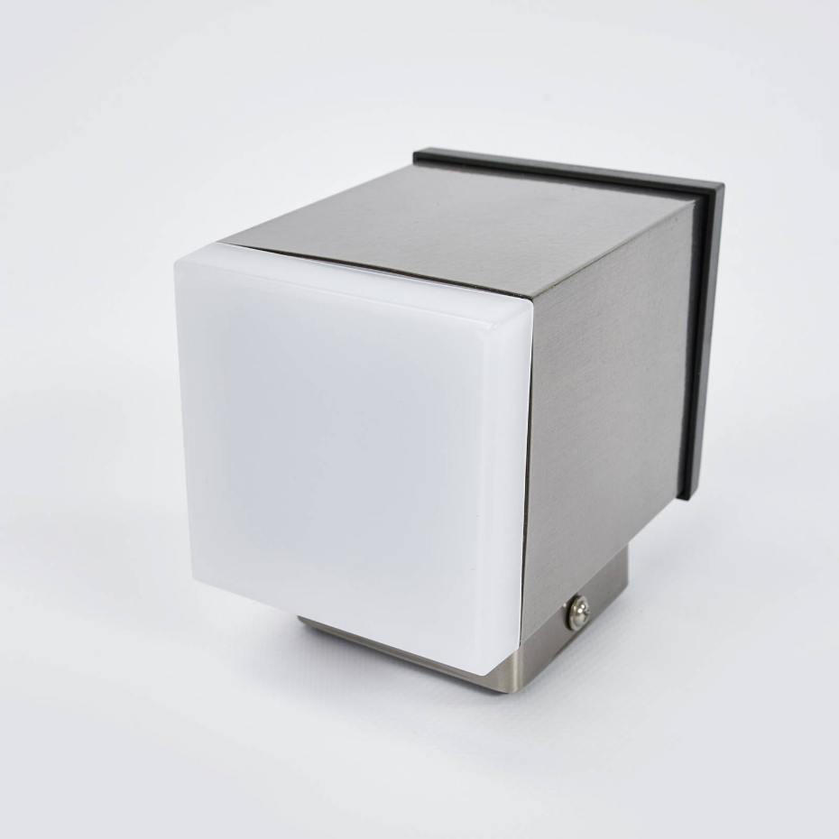Lampe solaire extérieure en inox moderneLED