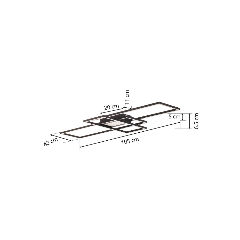 Plafonnier en aluminium moderneLED, Ismera