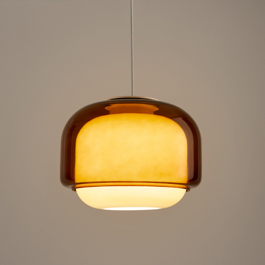 Suspension en verre coloré Ø30,5 cm, KINOKO