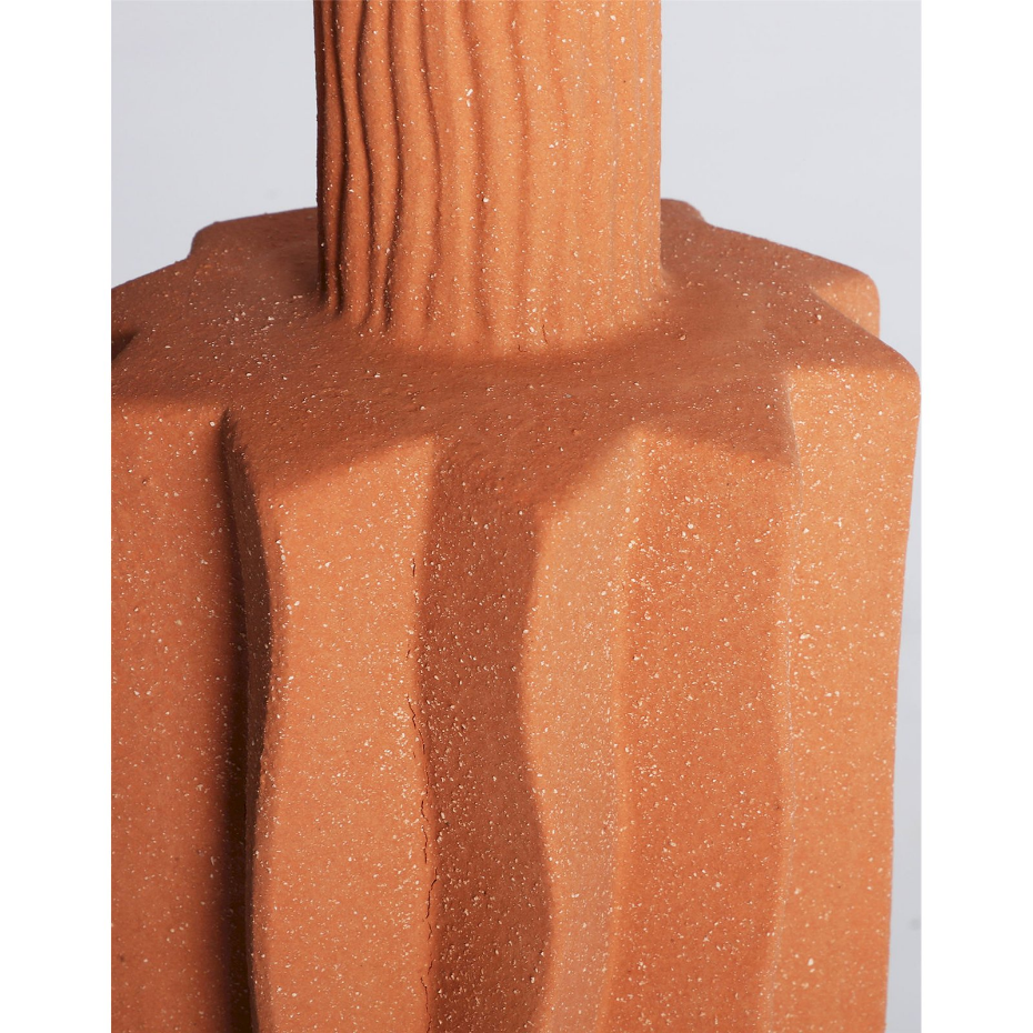 Lampe de table en céramique terracotta style contemporain