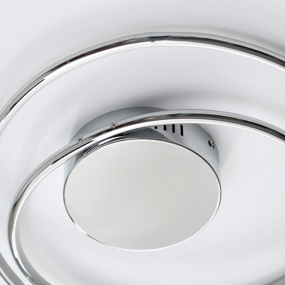 Plafonnier LED boucle chromée - XANDRA