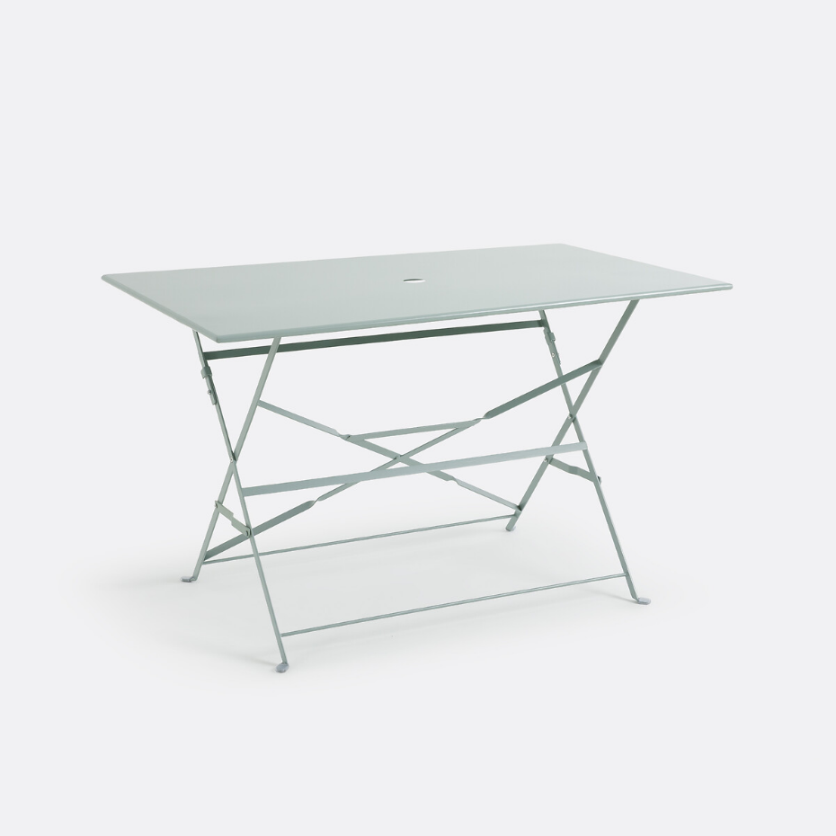 Table pliante rectangulaire, métal fer Ozevan