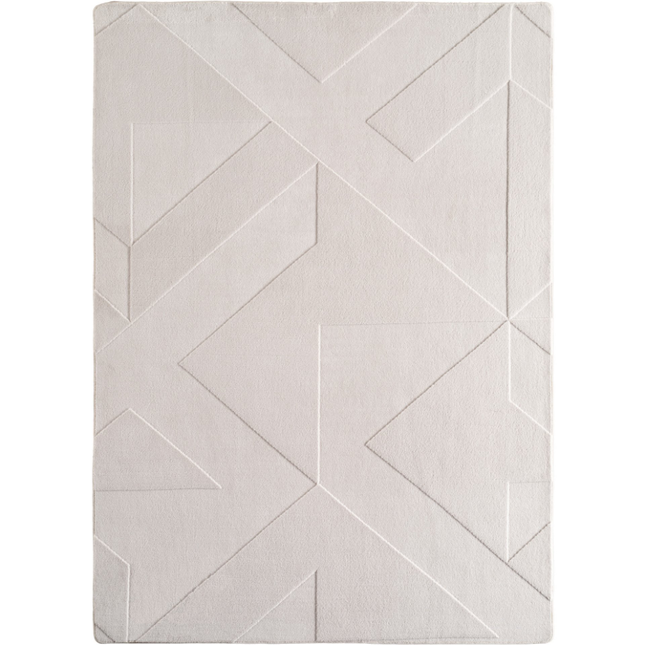 Tapis de salon à relief motif géométrique LENNY