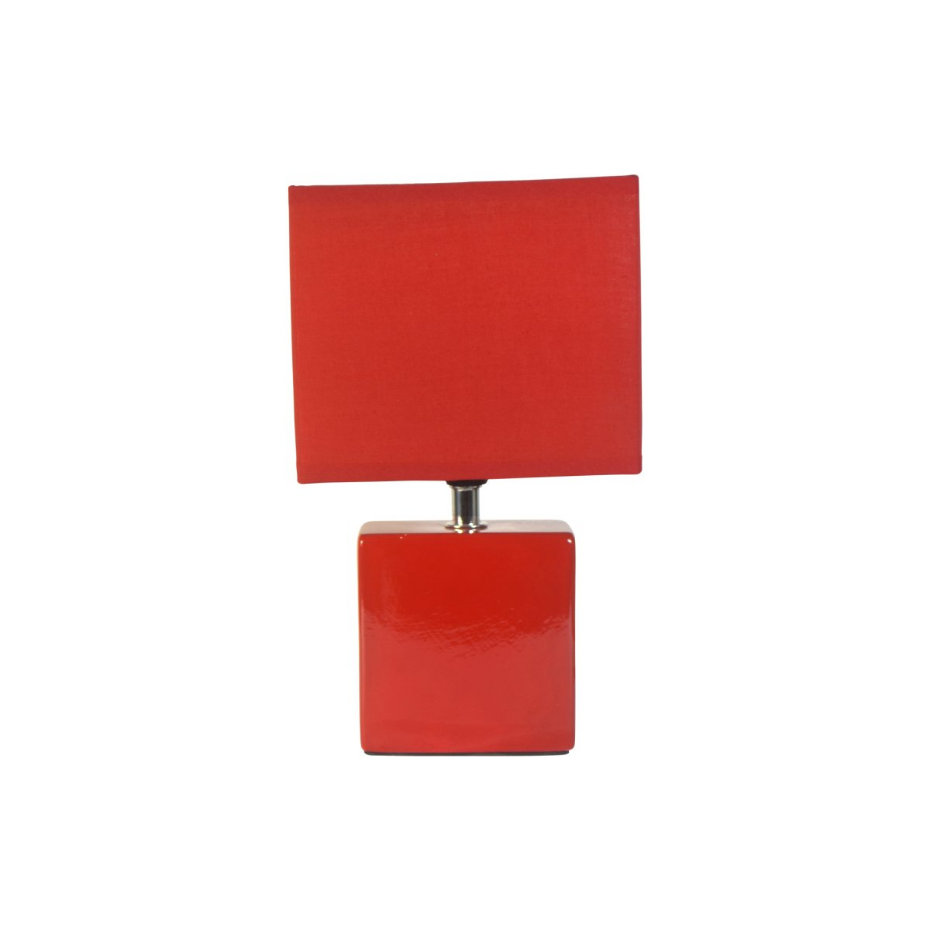 Lampe pied carre mat