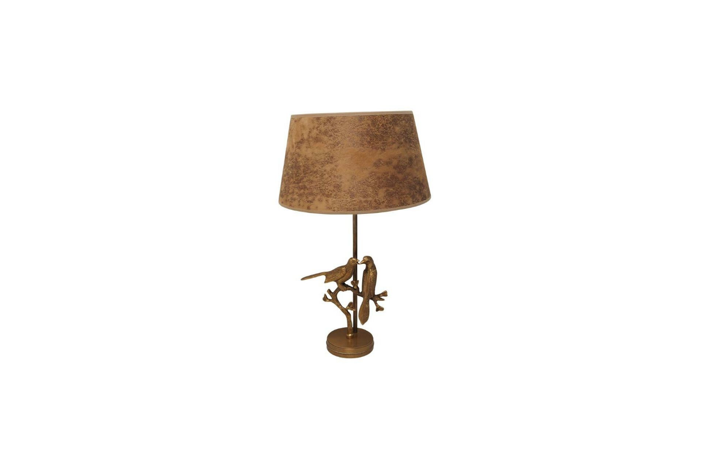 Lampe à poser en laiton OISEAUX