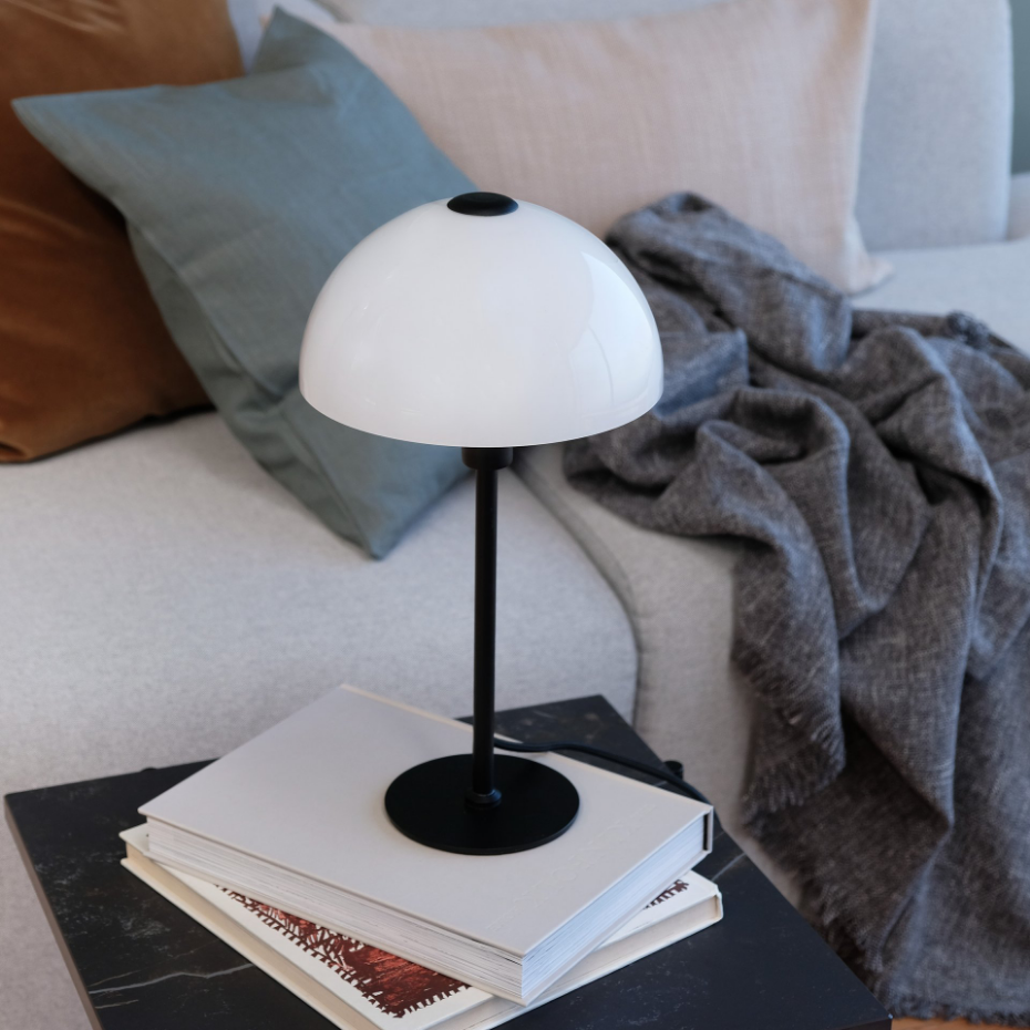 Lampe à poser en Verre et Métal JAZZ