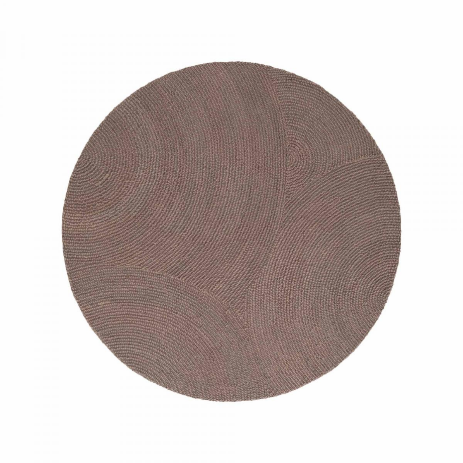 Tapis rond ELENI Faux uni
