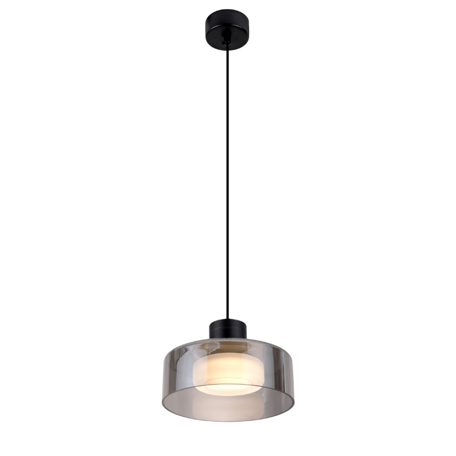 Suspension LED avec verre fumé - VALDO