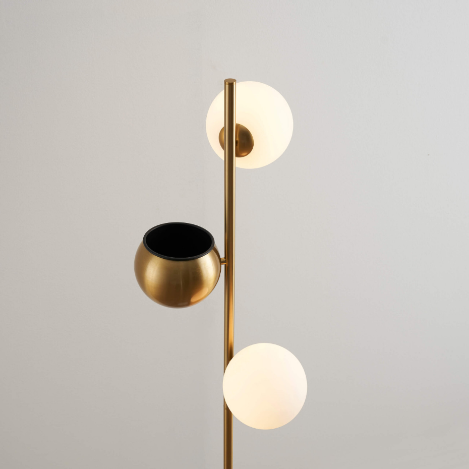 Lampadaire à support pour plante - ORTENSIA