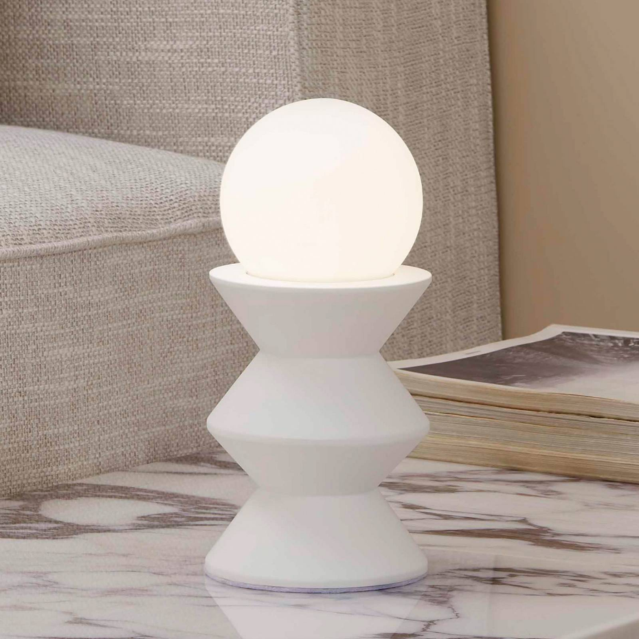 Lampe à poser en plâtre moderne, Nielson