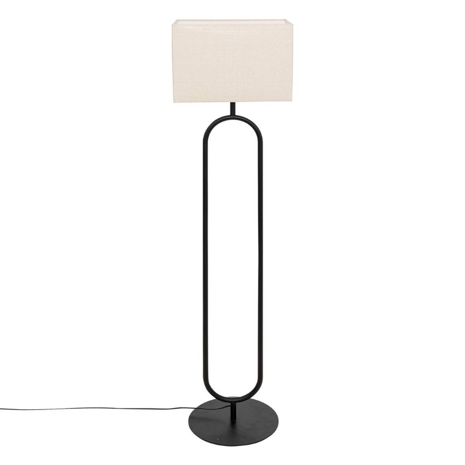 Lampadaire métal et lin ALEC