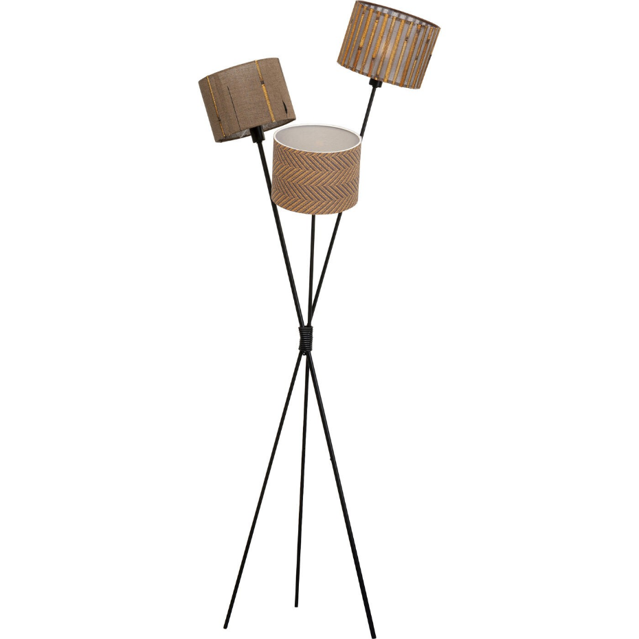 Lampadaire en acier, soie et lin, CANNES