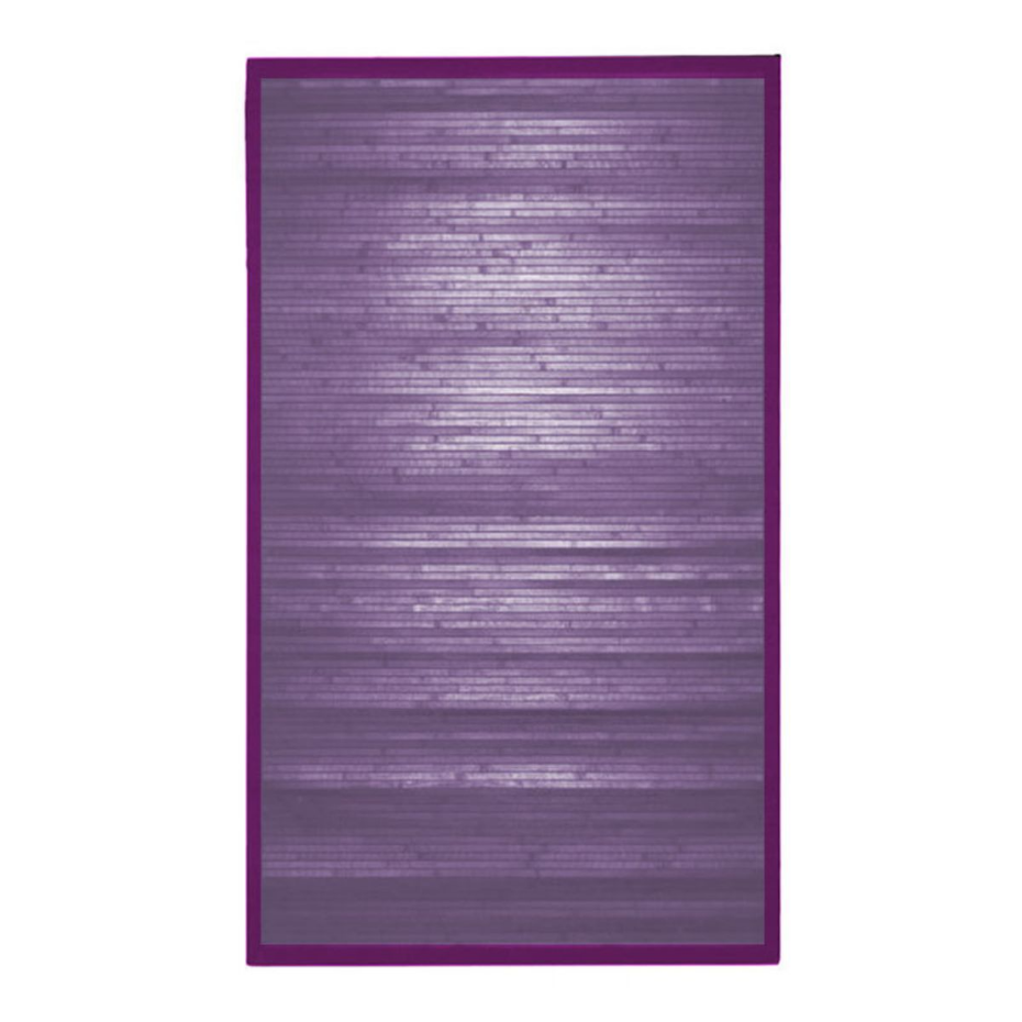 Tapis en bambou larges lattes ganse SOLO BAMBOO