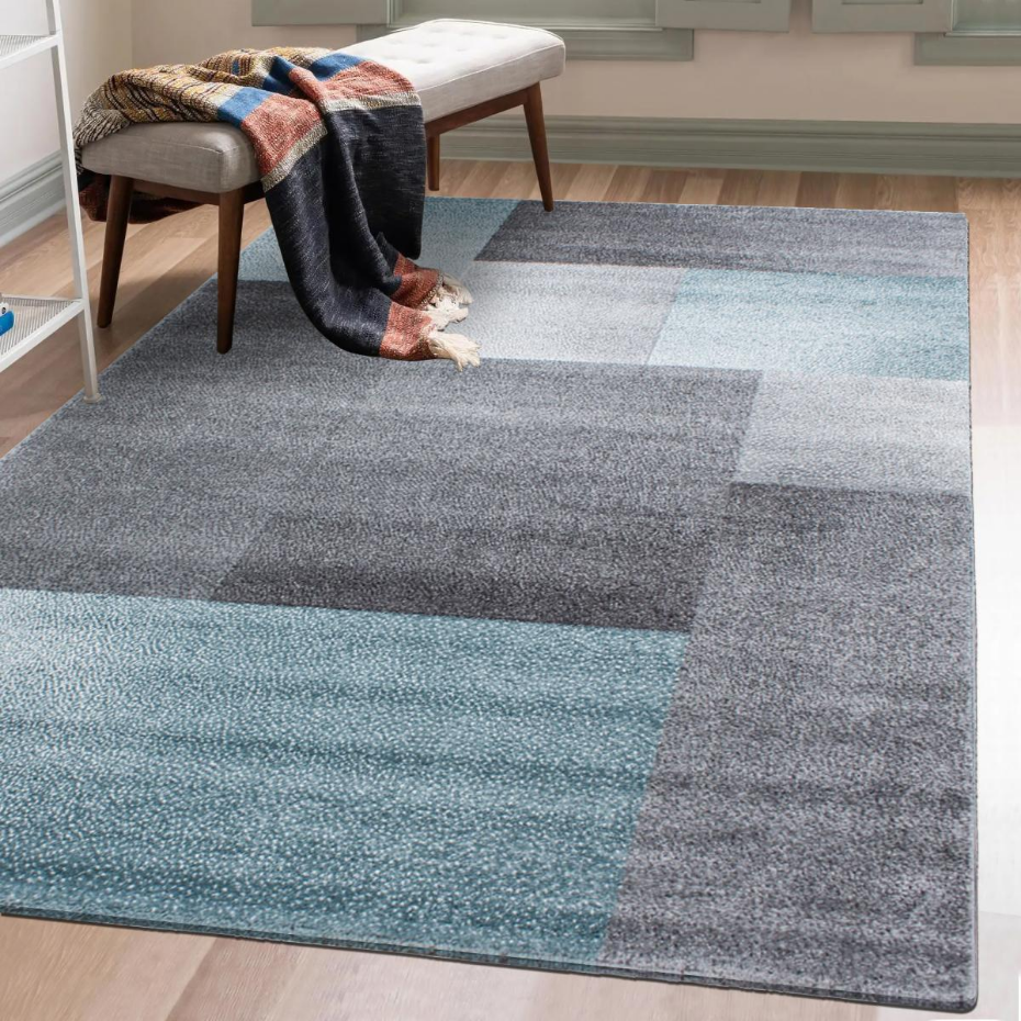 Tapis salon et chambre tissé motif géométrique KARLUK