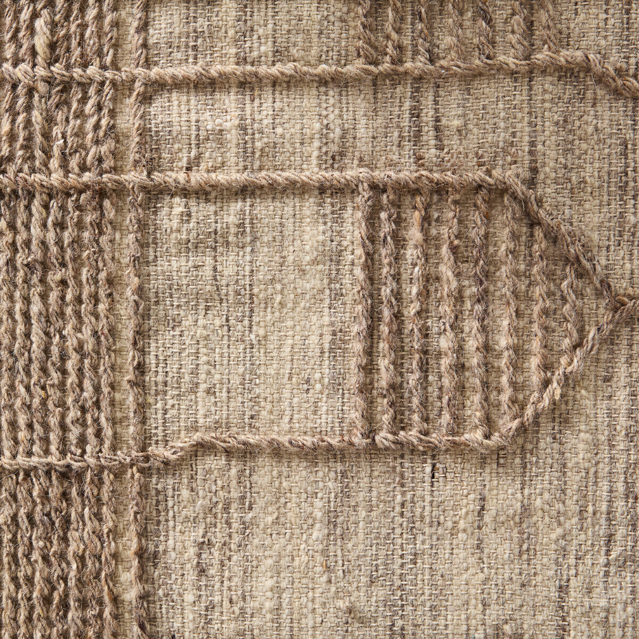 Tapis tissé main, en laine et coton, Baatha