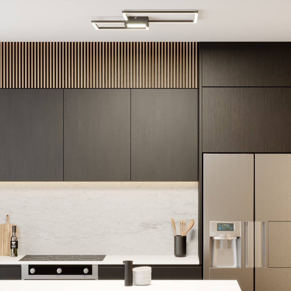 Plafonnier en aluminium moderneLED, Duetto