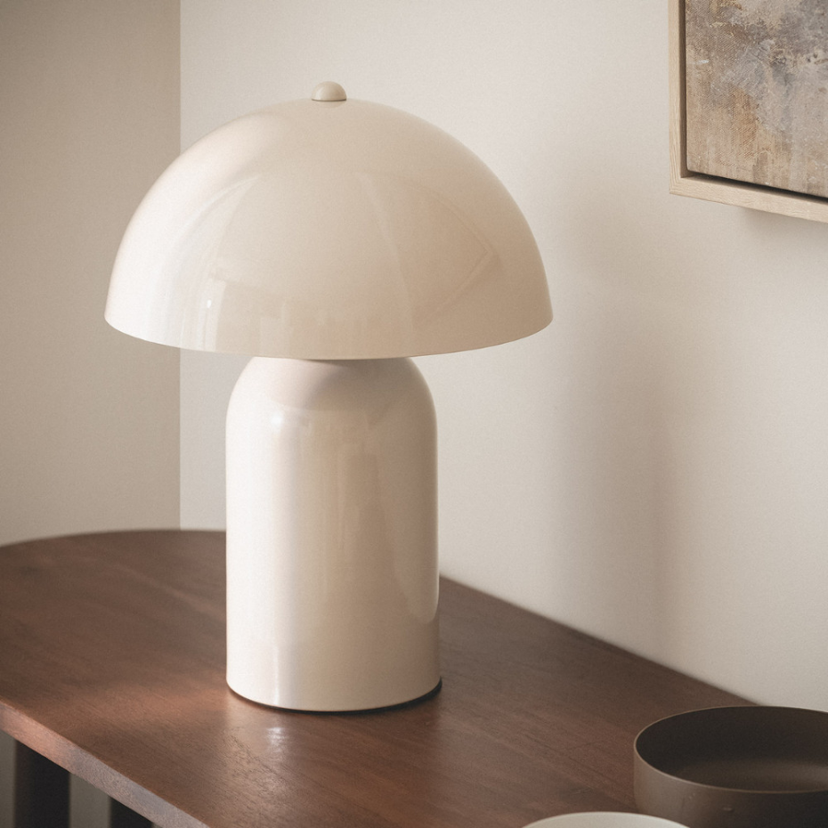 Lampe à poser champignon en métal- ARTO