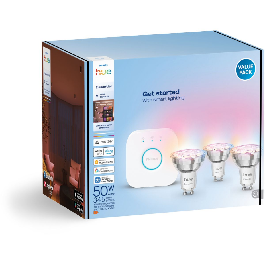 Pack Hue  Essential GU10 WCA 345 3kit