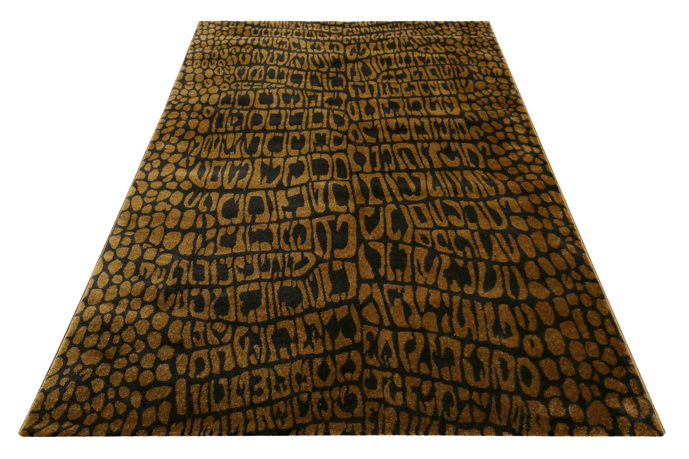 Tapis velours ras motif croco ,  CROCO