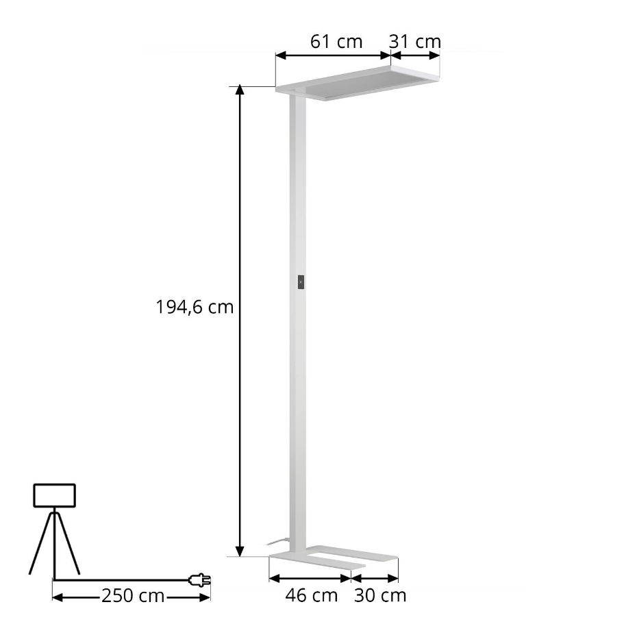 Lampadaires de bureau en aluminium moderneLED