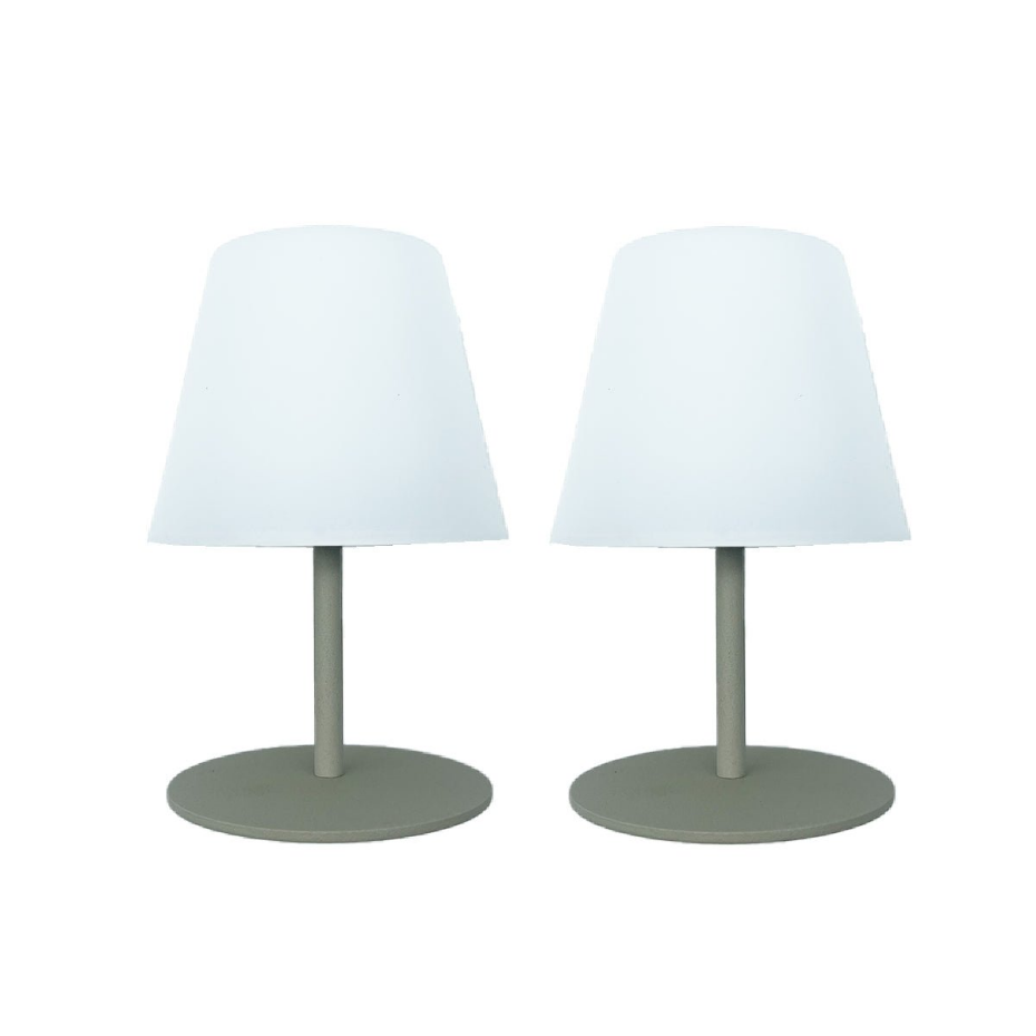 2 Lampe de table sans fil TWINS H16CM